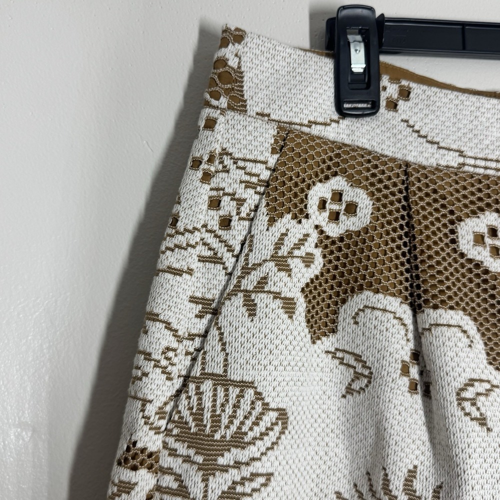 Anthro‎ Beatrice .B Lace Bermuda Shorts Ivory Boho Coastal Grandma Chic $337 NEW - Picture 6 of 16
